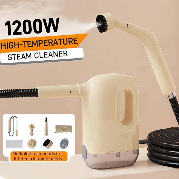 Handheld steam cleaner for home 2500W Fast-Heating &amp 350ml Water Tank portable Steam Cleaner with 8pcs Accessories for Cleaning Car Furniture Couch Floor Tile Bathroom Window