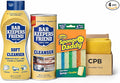 Cleaning Bundle – Includes Bar Keepers Friend Soft Cleanser 26 oz Bar Keepers Friend Powder Cleanser 21 oz Scrub Daddy Sponge Daddy 4-Pack &amp CPB Microfiber Towel