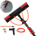 Water Fed Pole Kit Outdoor Window Cleaner Glass Solar Panel cleaning tools Window Washing Kit with 3.6 to 12 M Telescoping Extension Pole (30cm brush 39FT/12M)