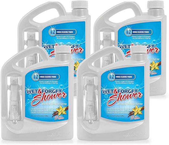 Wet &amp Forget Weekly Shower Cleaner Spray 64 oz - 4 pack