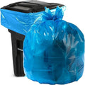 Aluf Plastics 55 Gallon Blue Trash bags for Rubbermaid Brute - Pack of 100 - Garbage or Recycling bags 38 x 55 1.2 (equivalent) MIL - For Industrial Home Contractor