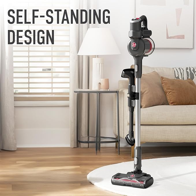Hoover Excelerate Cordless Stick Vacuum Cleaner with Included Tools for Carpet and Hard Floors Lightweight Design Powerful Suction LED Headlights BH59000V