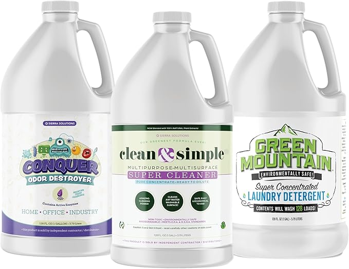 Cleaning Essentails - #1 all purpose clean &amp simple cleaner #1 Odor Remover #1 Laundry Detergent