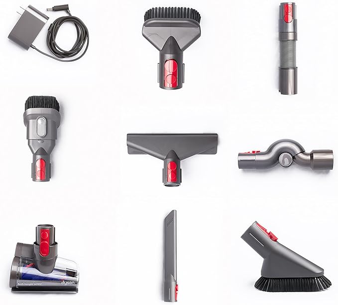 Dyson V8 Animal Extra De-Tangle Cordfree Vacuum with 8 Tools Red