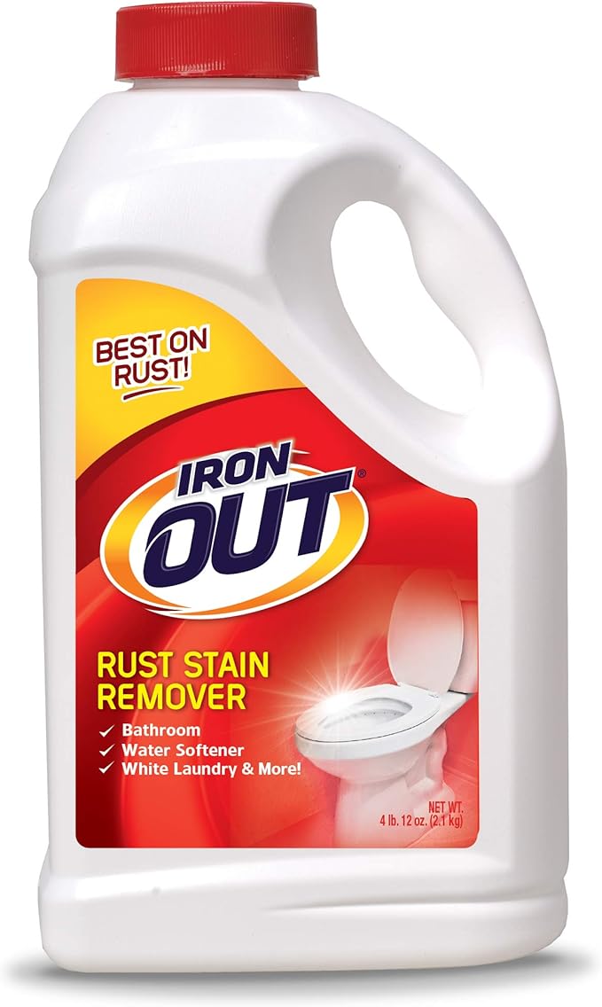 Iron Out Rust Stain Remover Powder 4 lb 12 oz and Powerful Gel Spray 24 fl oz