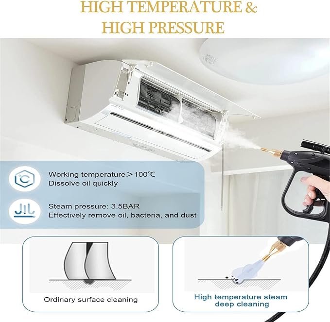 Hand-held Portable Steam Cleaning Machine Automatic Pumping(Yellow220v)
