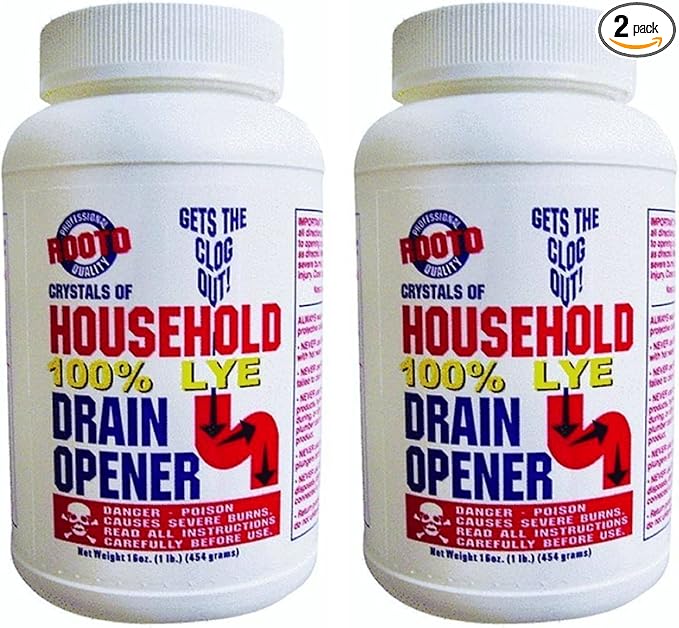 1030 Drain Cleaner With Lye 1 lb 2 Piece