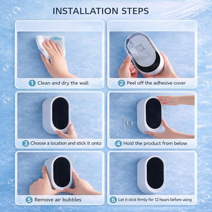 Disposable Toilet Cleaning System with 40 Refills Toilet Wand Kit with Holder Wall Mounted Toilet Brush Set for Deep Cleaning Bathroom Bowl Hygienic Toilet Bowl Cleaner Kit (1PCS40)