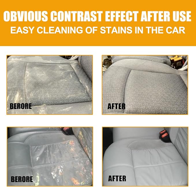Multi-purpose Foam Cleaner Car Interior CleanersUpholstery Cleaners for Cars SeatsEspuma Para Limpiar Asientos De Carro (2 100ML)