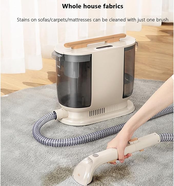 Portable Carpet and Fabric Cleaner Multifunctional Cleaning Machine No Need To Disassemble and Wash Suitable for Furniture Pets Car Seats
