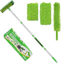 Ceiling Fan Cleaner Duster with 6 Ft/72'' Extension Pole High Ceiling Fan Blade Cleaning Tool Microfiber Duster Reusable Pads for Cleaning Ceiling Fan Baseboard Blind Cobweb Molding