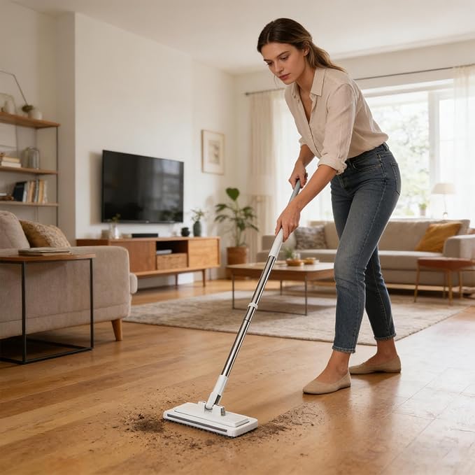 Genérico Washing Free Mop Ergonomic Lightweight High-Performance Cleaning Tool Design Clip for Use in Dry and Wet Dust | Multipurpose Outdoor Indoor Utility Elegant Compact
