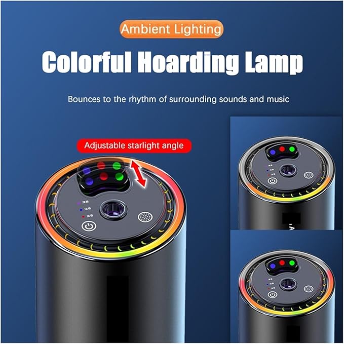 3-Color Starry Sky Car Aromatherapy Diffuser - Automatic Air Freshener &amp Perfume Sprayer for Baby and Family(50ML X09 Cologne)
