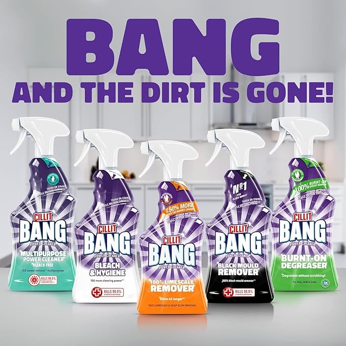 Cilit Bnag Power Cleaner Universal Degreaser Spray Cleaner - Pack of 3 (750ml each)