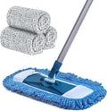 Mirofiebr Dust Mop with 3 PCS Washable Mop Pads and Extendable 57” Long Handle Multifunction Floor Mop for HardwoodMarbleLaminateTile Floor Mopping