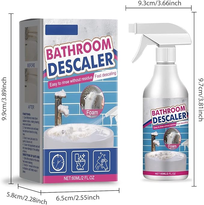 Bathroom Foam Cleaner Portable Bathroom Cleaning Solution For Daily Surface Care(1pcs)