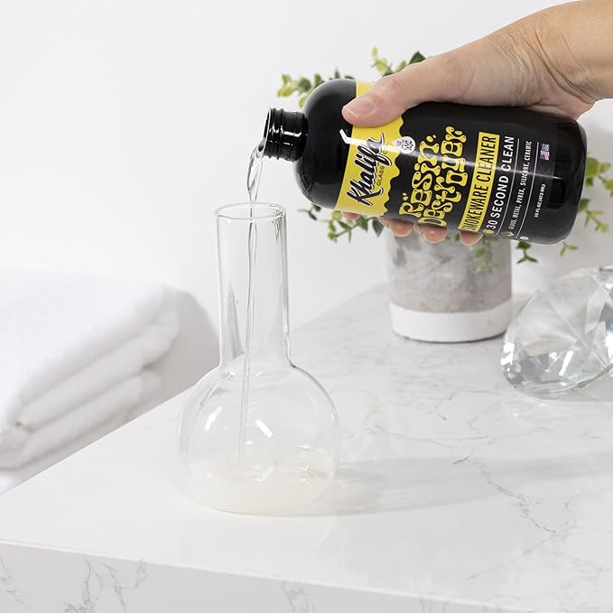 SNOWTREE Khalifa Resin Destroyer Cleaning Solution 10 Pack 16 Fl Oz Bottles (160 Fl Oz) - Clean &amp Deodorize Glass Ceramic Silicone &amp Metal - Restore Your Pieces to Perfection - Destroy Resin