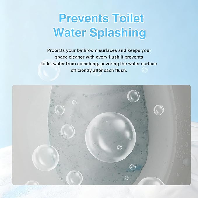 Toilet Foam Shield Tablets Anti-Splash &amp Deodorizing Bathroom Freshener Stain-Resistant Protective Foam Layer for Smart and Regular Toilets 36 Tablets per Box