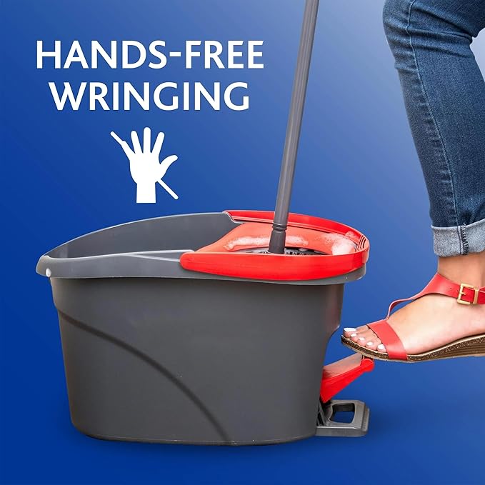 Mop and Bucket System for Floor Cleaning Spin Mop with Bucket Household Supplies Tools Extended Handle for Household Hardwood Floor