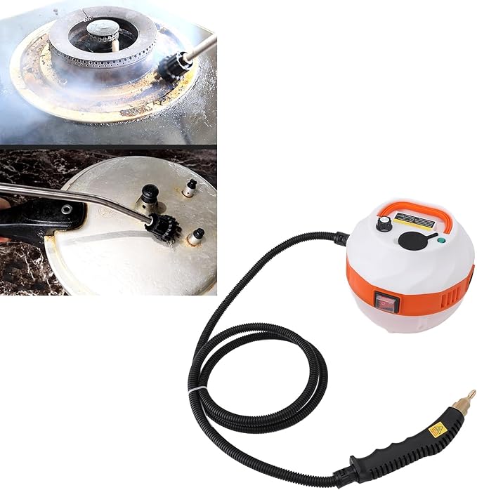2500W Handheld Steam Cleaner High Temperature Pressurized Portable Steam Machine with 3 Brush Heads for Kitchen Bathroom Living Room Car (US Plug 110V)