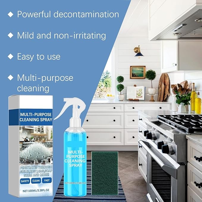 Multi-Purpose Foam Cleaner Powerful Stain Remover For Various Surfaces Deodorizing Residue-Free Portable Cleaning Solution(3PCS)