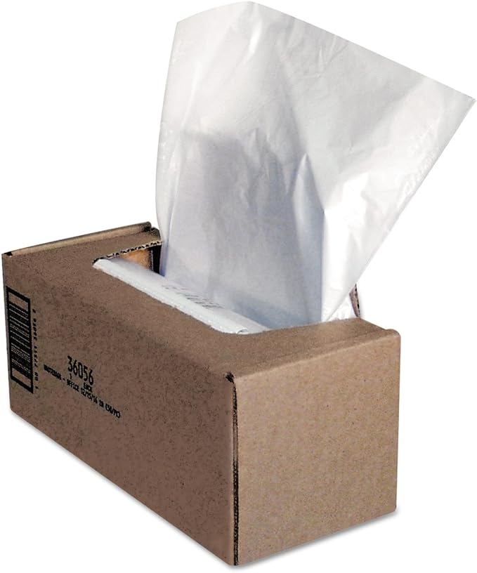 Fellowes 36056 Shredder Bags 39 Gal F/325 Series 21-Inch x15-Inch x39-Inch 50/CTCL