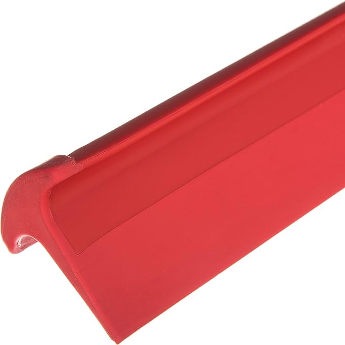 SPARTA 24 Floor Squeegee Replacement Head Seamless Rubber with Rust-Free Plastic Frame for HACCP Compliance Heavy-Duty Industrial Use Thermoplastic Rubber 24 Inches Red