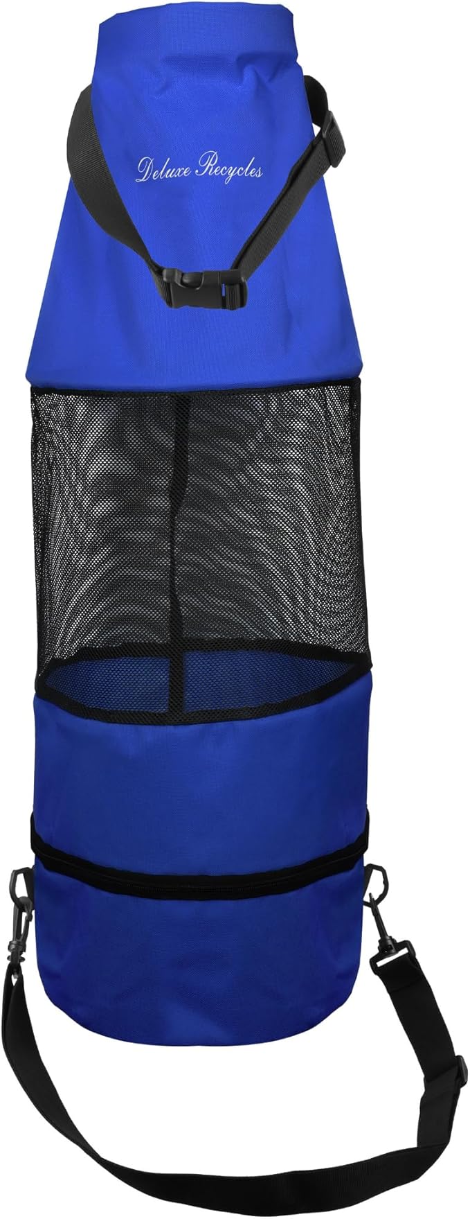 Boat Trash Bag - Heavy-Duty 600D Mesh Oxford Fabric with Bottom Zipper and Top Rubber Closure - Leakproof and Washable for Boats Kayaks Campers RVs and More