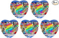 5PCS Car Air Freshener Hanging Personalized Double Sided Urban Graffiti Car Fresheners Long Lasting New Cars Scents Cute Automotive Freshies for Closets Drawers (tea)