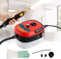 2500W Handheld Steam Cleaner Pressurized Steam Cleaning Machine with 3 Brush Heads 20s Heat Up 1L Tank Multipurpose Mini Portable Steamer for Tile Grout Furniture Kitchen Car Home