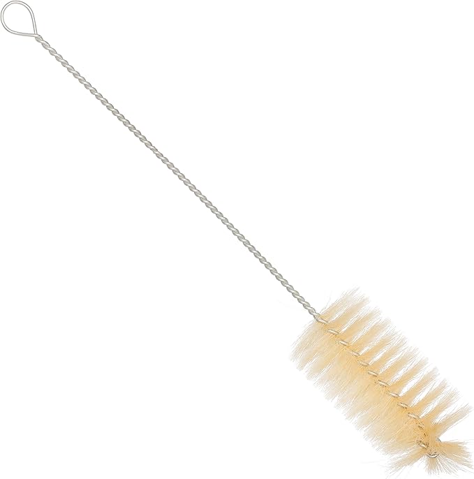 Redecker Pig Bristle Baby Bottle Brush with Flexible Wire Handle Set of 2 16-Inches Made in Germany