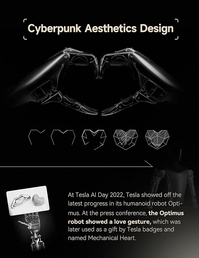 TPARTS Air Freshener for Tesla Model 3 Model Y Cyberheart Scents Diffuser with 3 Scent Refills Fits for All Tesla Model 3/Y Airvent (Including New Model Y Juniper 2025+)