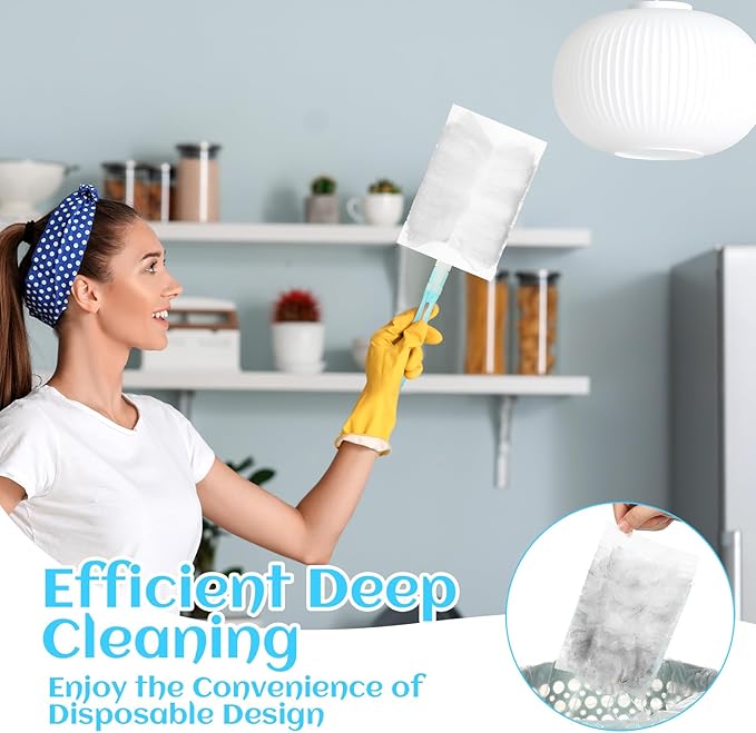 Mimorou 200 Pcs Disposable Dusters Refills Bulk Heavy Duty 180° Multi Surface Replacement Dusters for Cleaning Ceiling Fan with Microfibers Unscented (Bright Colors)
