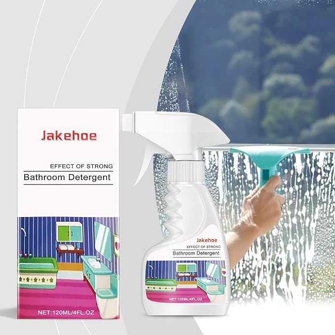 Bathroom Detergent Spray 4 FL OZ Glass and Tile CleanerBathroom Cleaning Water Stain Cleaning