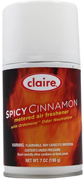 Claire C-122 7 Oz. Spicy Cinnamon Metered Air Freshener Aerosol Can (Case of 12)