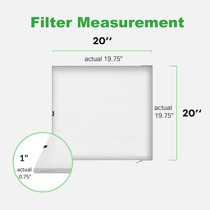 REair 20x20x1 Air filter Pro Kit Washable and Reusable Air Filter 20x20x1 for AC HVAC Furnace MERV 8 Air Filters Machine Washable &amp Dryer Friendly AC Furnace Air Filter Include 2 Filters&amp1