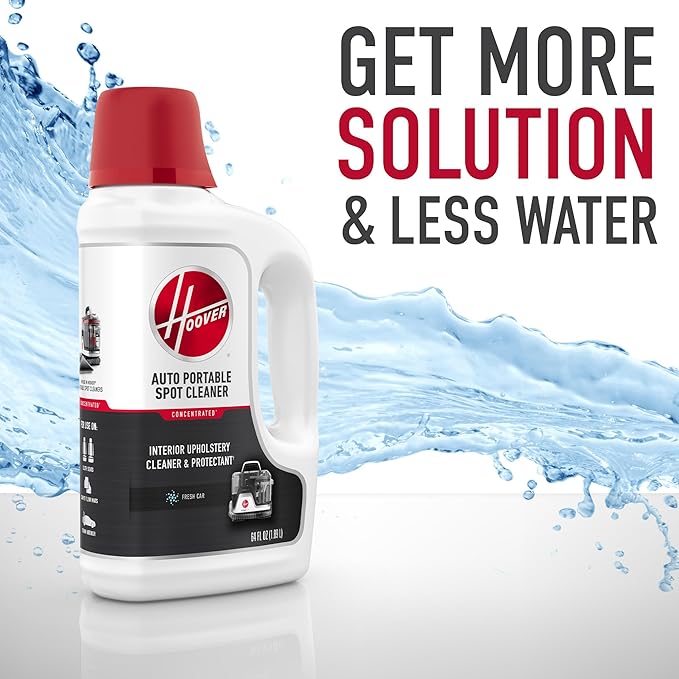 Hoover ONEPWR CleanSlate Cordless Portable Carpet &amp Upholstery Spot Cleaner Machine Stain Remover Auto and Car Detailer BH14000V + 64 oz Auto Portable Solution Fresh Scent AH31718