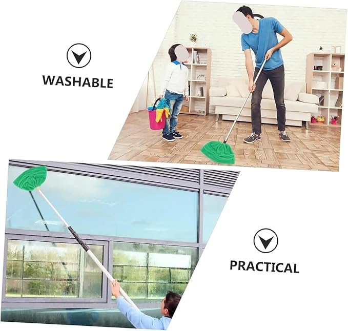 1 Multifunctional Coral Fleece Broom Cloth Cover Floor mop Reusable Ultra-fine Fiber Absorbent Household Cleaning accesso