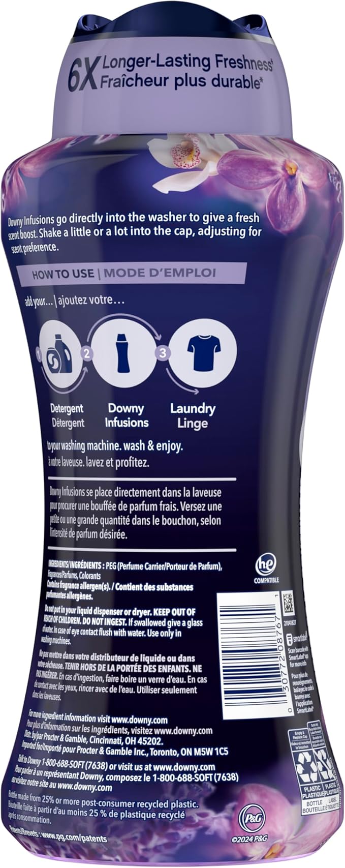 Downy Calm In Wash Laundry Scent Booster BeadsSoothing Lavender And Vanilla Bean Scent24.0 OZLaundry-Scent BeadsLong Lasting Freshness(Pack of 2)