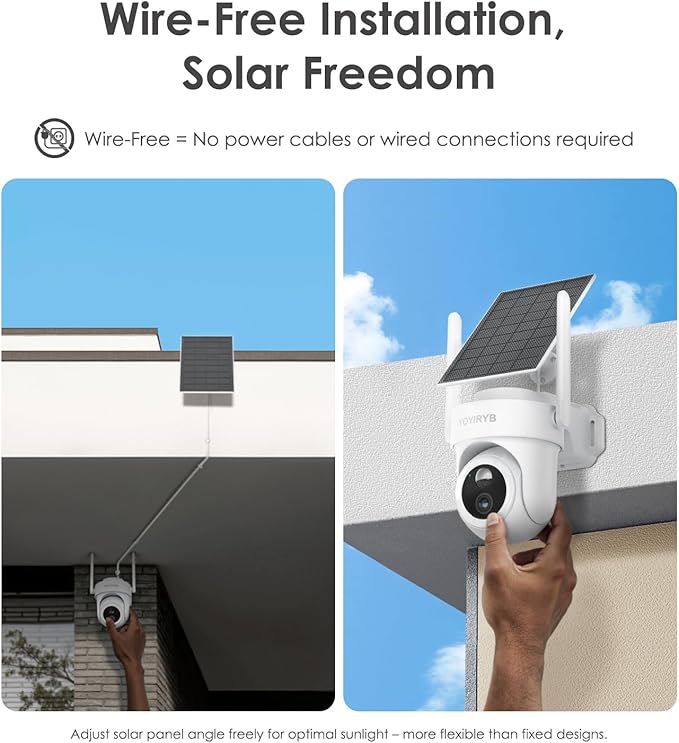 4K Wireless Outdoor Security Camera with Solar Panel – Single Add-on Unit Requires Base Station Not for Standalone Use No WiFi Direct Connection Supports Up to 8-Camera per Base Station