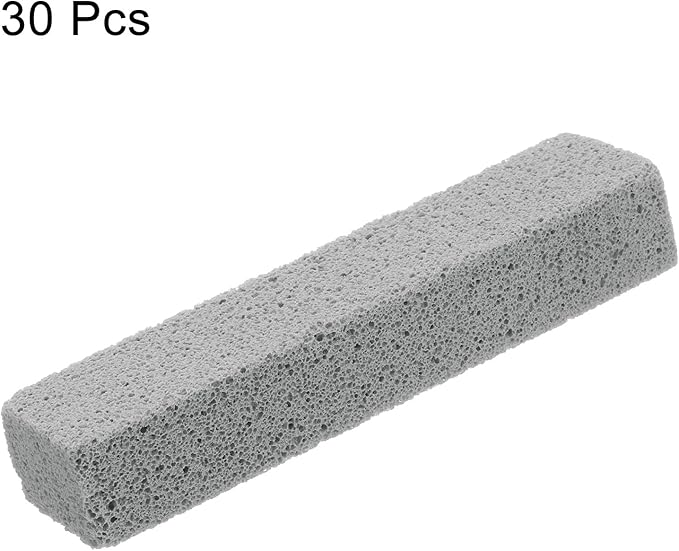 HARFINGTON 30pcs Natural Pumice Stone Toilet Bowl Cleaner Pumice Stone for Hard Water Marks Cleaning on Toilets Grills Tiles Grout Sinks Bathtubs Pools Gray