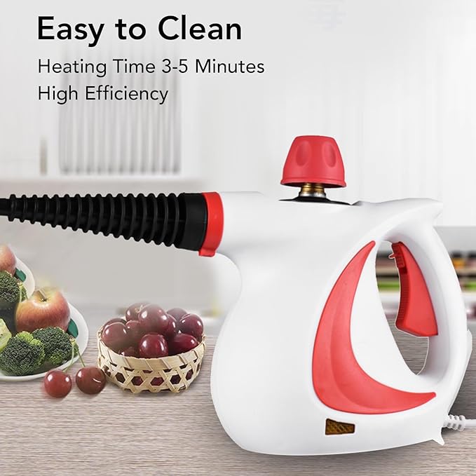 Pyhodi Steam Cleaner Handheld High Temperature Multi Purpose &amp Powerful Upholstery Steam Cleaner High Pressure Machine for Air Conditioner Kitchen Hoods Versatile Use (US Plug 110V)
