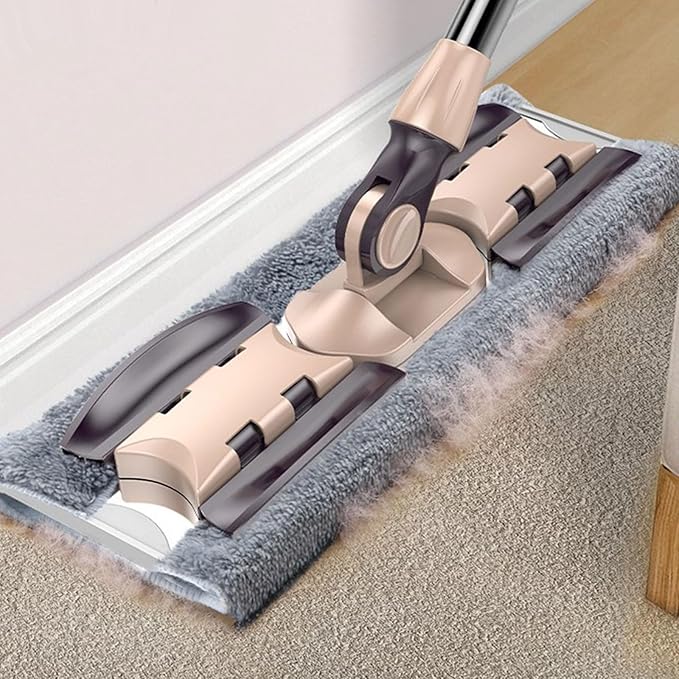 Lazy Handhold Tool for Household Floor Cleaning 360 Degree Dusting Microfiber Pad 133cm Handle Large Size Flat Floor Microfiber Mop