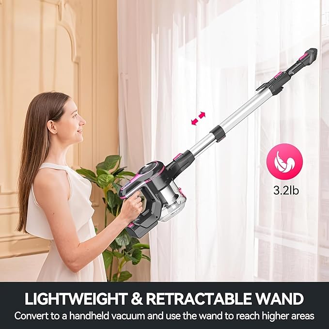 Vacuum Cleaners for Home (Rose Red)