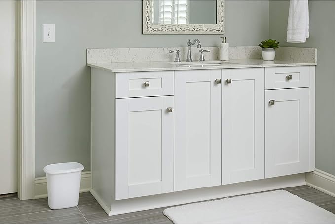 Rubbermaid 6 Quart Bedroom Bathroom and Office Wastebasket Trash Can (4 Pack)