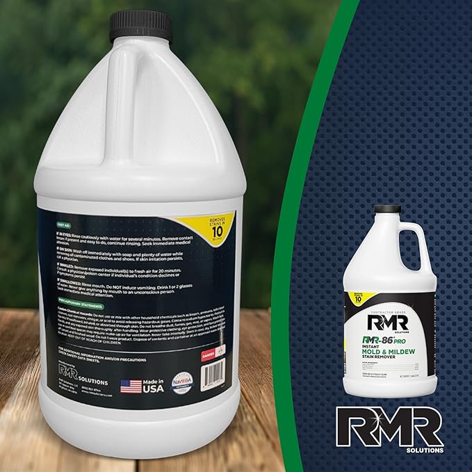RMR-86 Pro Contractor Grade Mold Stain &amp Mildew Stain Remover Cleaning Solution Professional Quality Formula 1 Gallon