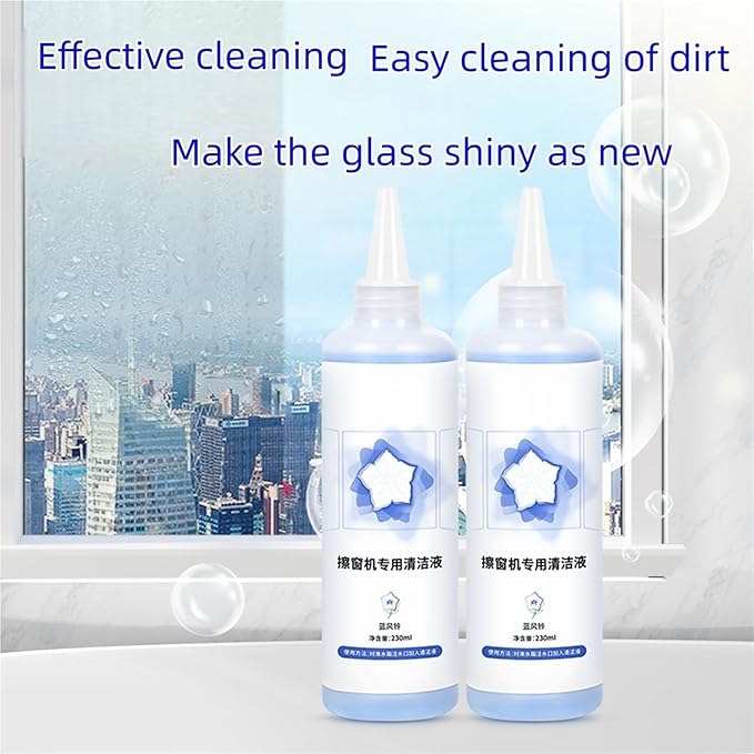 Window Cleaning Solution Compatible With ECOVACS Winbot W1/W1S/W1 Pro/W1s Pro/W2 Pro/W2s Pro/w960 W2 Omni(2 packs)