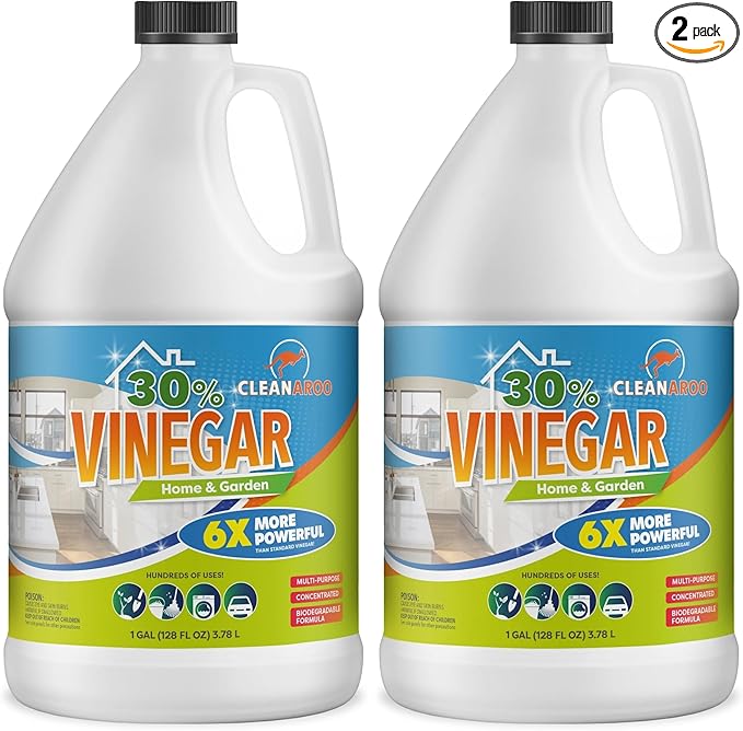 30% Concentration Vinegar All-Natural Multipurpose General Cleaner (1 Gallon) (Pack of 2)