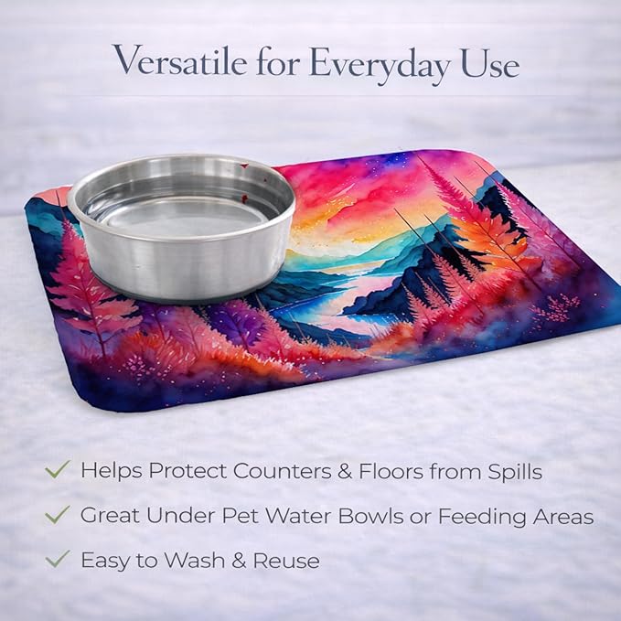 Caroline's Treasures DAC1408DDM Astilbe in Color Dish Drying Mat Absorbent Dish Drying Mat Pad for Kitchen Counter Dish Drainer Mat for Countertop 14 x 21 Multicolor