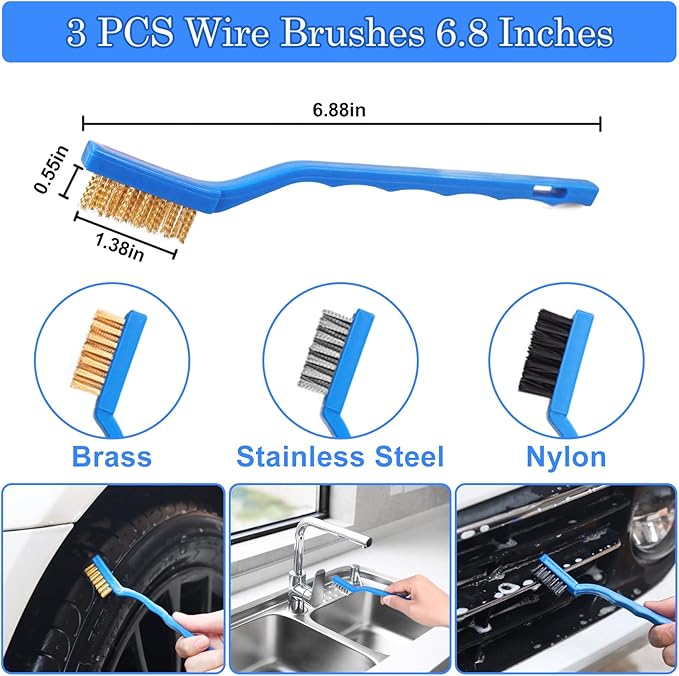 TTRCB 27Pcs Car Detailing Kit Car Cleaning Kit Car Detailing Brush Set Drill Brush Set Car Detailing Brushes Car Wash Kit Car Accessories Car Cleaning Supplies for Interior Exterior Wheels
